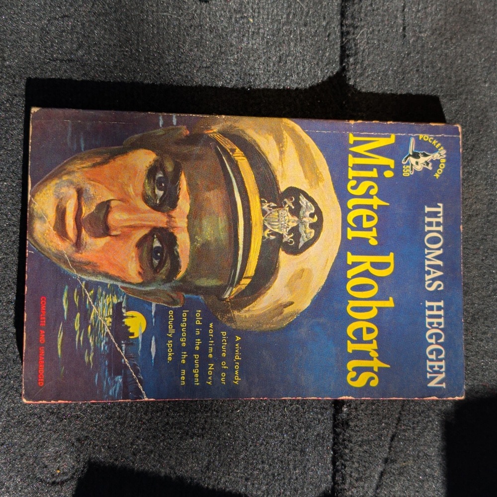 Mister Roberts Thomas Heggen Vintage 1950 Pocket Book 550 WWII Navy Fiction